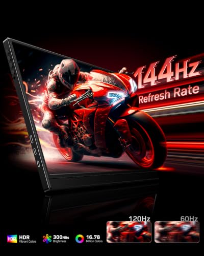 Yxk Portable Monitor 16 inch 1200P 144Hz IPS HDR Ultra-Slim Gaming Monitor - image 2