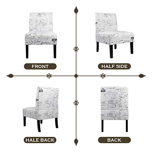 Aodailihb Armless Accent Chair Modern Fabric Printing Leisure Chair Single Sofa Deco Living Room Bedroom Office Armless Chair #TOP3