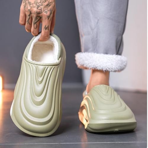 Premium Comfort Thermal EVA Closed Back Non Slip Women's Fuzzy House Slippers Indoor Soft Warm Home Shoes Plus Size2