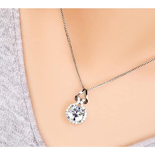 Bijoux femmes fin collier pendentif déclaration argent 925 - 2