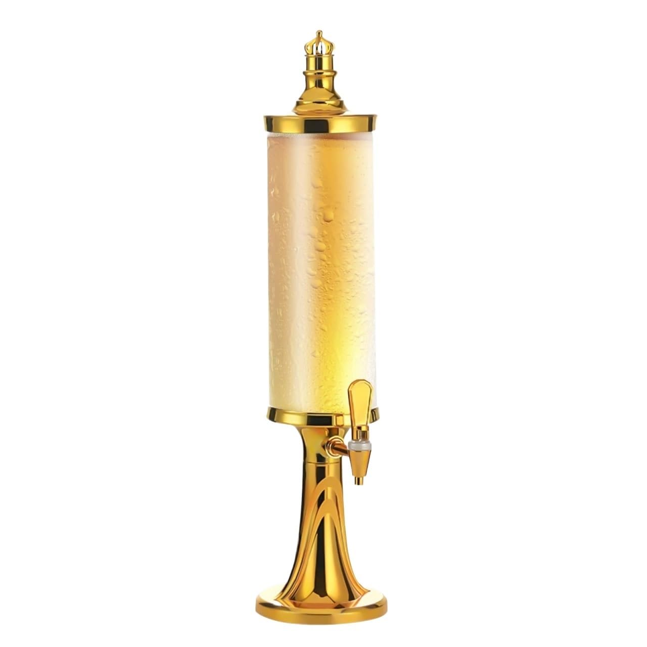 MYUYEE Beverage Dispenser,Juice 3L/101 Oz Beer Tower Dispenser Drink Dispenser With Ice Tube Drink Tower