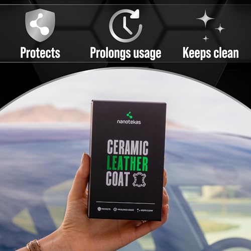 Nanotekas Premium Ceramic Leather Coating – Professional Leather Shield & Protector for Car Seats, Tesla Vegan Leather, Interior, Furniture, Shoes – Nano Technology Long-Lasting Leather Care by Nanotekas - Used condition - Image 6