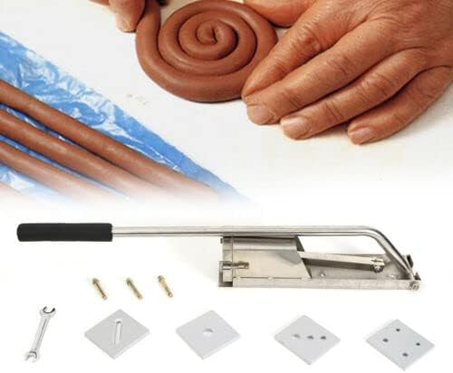 4 Layers Heavy Duty Polymer Clay Extruder Ceramic Extruder Tool Wall Mounted Clay Bar Machine, Die Ceramic Ceramic Soft Clay Extruder