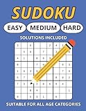  Sudoku for all Age Categories: Large Printed Sudoku Puzzles from Easy to Difficult with Solutions and Bonus Level  8.5 x 11 Inches, 146 Pages  The Perfect Gift to Boost Your Brain Health