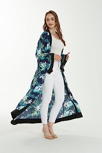 Image of Family Matching Hawaiian Clothes, Orchid Breeze Navy | Lightweight 100% rayon • Family matching outfits • Beach vacations • Luaus • Cruises • Family photos