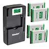 Kastar 4-Pack BL-5B Battery and Smart LCD Charger Replacement for VJIANGER 4K 48MP Mini Digital Compact Camera, Saneen 4K Small Compact Digital Camera, Avantree 10BS, 10BP and CK-11