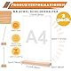 qhklew A4 Tischaufsteller, 2 Stück Acryl Tischständer mit Holzfuß, Acryl Fotoaufsteller Werbeaufsteller Display, Doppelseitiger Displayständer für Preisschilder, für Restaurants, Cafés, Büros