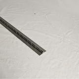Aluminum Piano Door Cabinet Hinge 2" Open 72" L 16 ga. No Holes 3/16" Pin