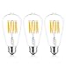 Bonlux ST64 10W LED Vintage Lampe Leuchtmittel E27 Edison Birne Filament Glühbirne NW 4000K Retro Fadenlampe Antike Beleuchtung Ersatz für 100W Glühbirne für Reto Nostalgie( 3 Stück , Nicht Dimmbar)