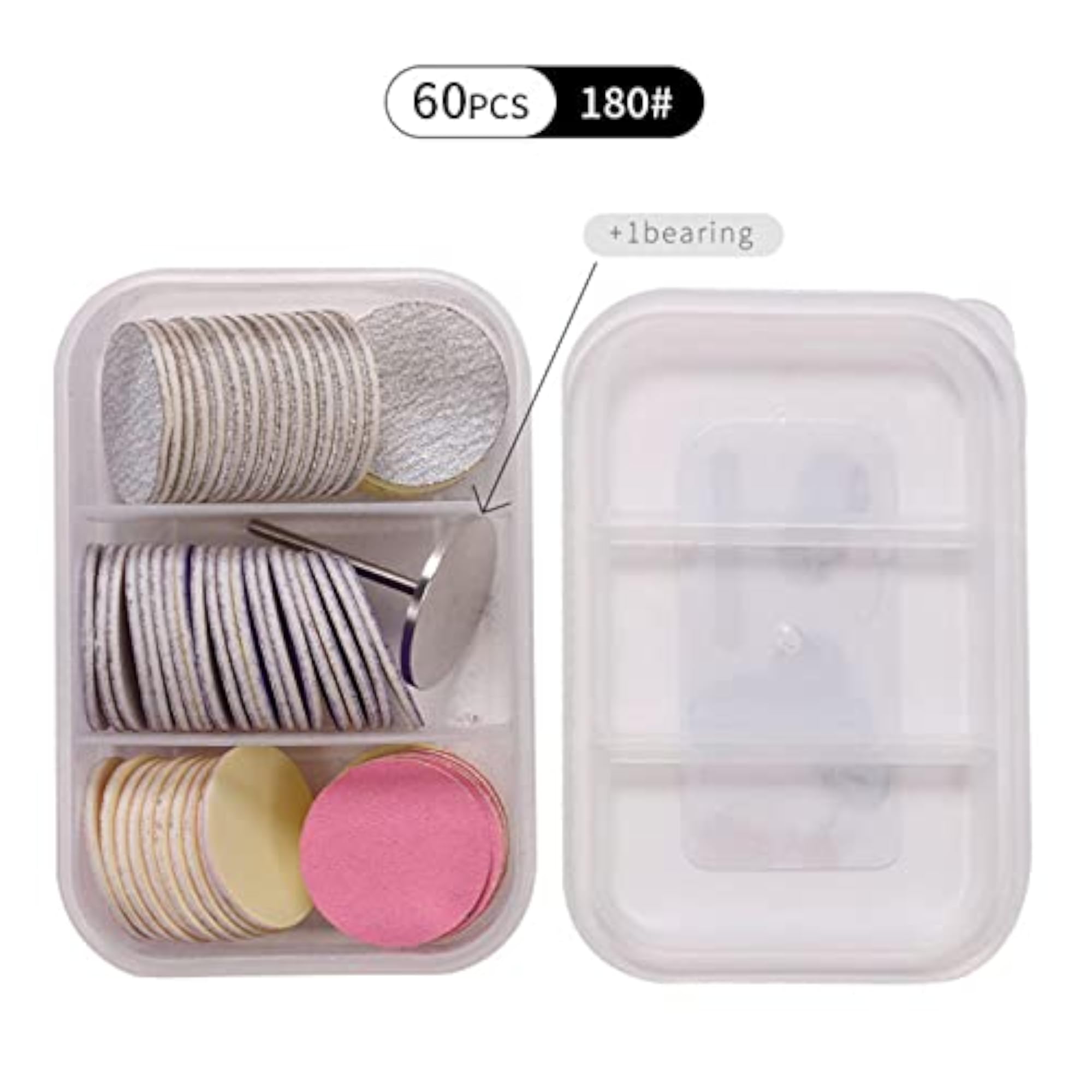 60Pcs Replaceable Sanding Papers for Electric Foot Rasp Files