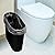 ROYFACC Small Trash Can Plastic Bathroom Wastebasket 3.2 Gallon Slim Garbage Container Bin with Handle for Home Kitchen Bathroom Bedroom Office, 2 Pack (Black)