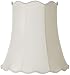 Imperial Creme Scallop Bell Lamp Shade 12x18x18 (Spider) - Imperial Shade