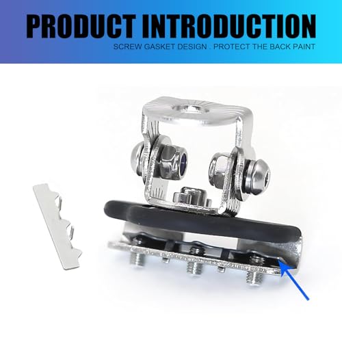 fasebeek Pack-2 Car LED Light Base Mounting Bracket, Car Auxiliary Fixing Accessories, Universal Automobile Replacements, for Most Cars, Trucks and Vans (Black)