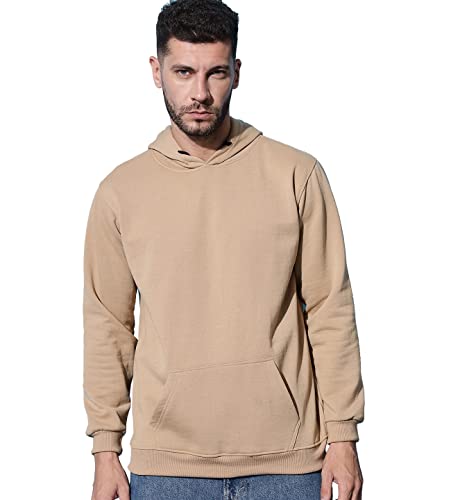Image of Men's Cotton Blend Hooded Sweatshirt