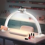TONYFUL Large Half Moon Light for Nail Desk, 31