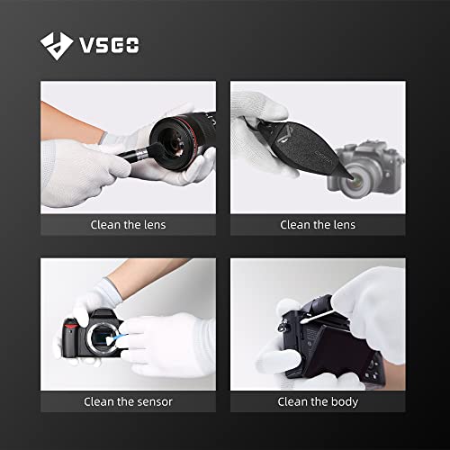 Vsgo Ddg-1 Camera Cleaning Gloves Professional Anti-Static Cleaning Gloves White Dust-Free Compatible For Camera, Sensor Cleaning,Or Other Precision Instruments #TOP5