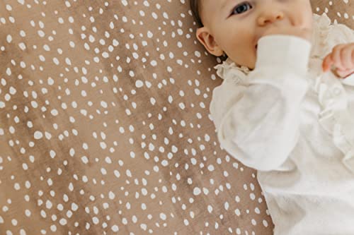 Image of Copper Pearl Premium Knit Baby Crib Sheets for Standard Mattresses, Fitted Crib Sheets for Boys and Girls, Breathable and Soft, Fawn