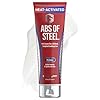 SteelFit Abs of Steel Maximum Definition Cream - Skin Tightening, Toning & Firming Lotion for Sculpting Abs - L-Carnitine Pre & Post Workout Supplement for Men & Women - Non-Greasy Formula, 8 Ounces