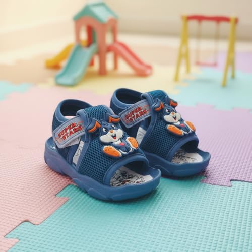 Image of Kids Chu-Chu Sound Musical First Walking Cozy Sandals for Baby Boys and Baby Girls Age 9-22 Months