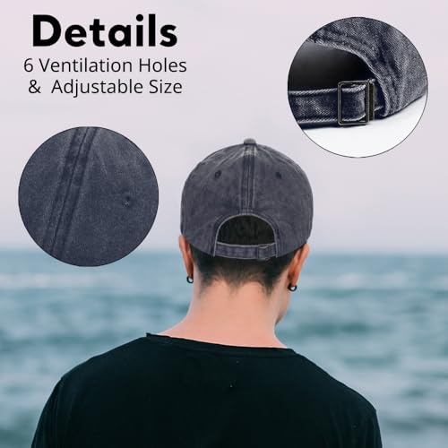 Image of Fishing Adjustable Cotton Baseball Cap, Funny Trucker Hat Gift for Men Women Grandpa Dad Fishing Lover Fisherman