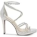 Jessica Simpson Women's Jaeya Strappy Dress Sandal Heeled, Platinum, 5 M US