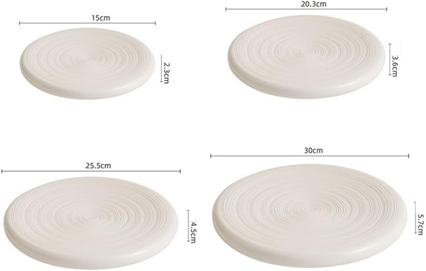 Dinner Plates Brushed Ceramic Serving Plates: Steak, Sushi, Dessert, Pasta(25.5cm)