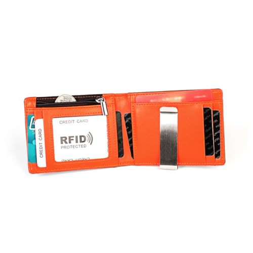 Slim Bifold Men Protected Easy Access Pockets Men's Wallet for Daily Use