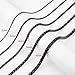 HZMAN 2mm Rolo Chain for Men Women Black Stainless Steel Men's Chain Necklace Round Box Link Chain Necklace 16-30 Inch (18in)