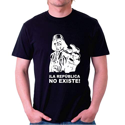 Custom Vinyl Camiseta La Republica no Existe (Negro, S)