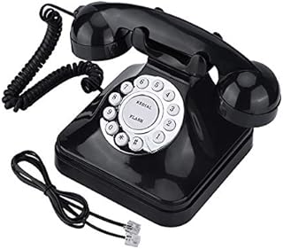 NCONCO Retro Wire Landline Phone, WX-3011 Vintage Multi-Function Plastic Vintage Telephones Landline for Home Office