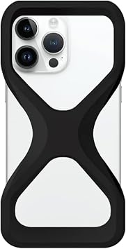 Palmo Smartphone Case iPhone 15 Pro Max Compatible, Black, Black Good Design Award, Drop Prevention, Shock Absorption, One Handed, US Military Standard Certified, iPhone Case Cover, Ultra Lightweight, Silicone, Anti-Dust Treatment, Smartphone Ring, Banker Ring, Replacement, Smartphone Cover, Smartphone Shoulder Smartphone Strap, Red Dot Design Award