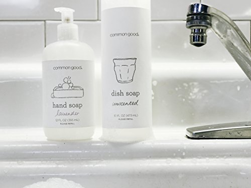 Common Good - Hand Soap, Plant-Based With Pure Essential Oil Scents, Biodegradable Formula, No Parabens Or Sulfates, Leaping Bunny Certified (Lavender, 12 Ounces) #TOP6