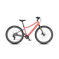 kinderfahrrad woom 5 Explore - Premium Bike - 8-Gang MicroSHIFT - Hydraulische Scheibenbremsen - Alter 7-11 Color:G1-White-Red Einstellbare Fahrradgarage FootJoy StaSof Handschuh für