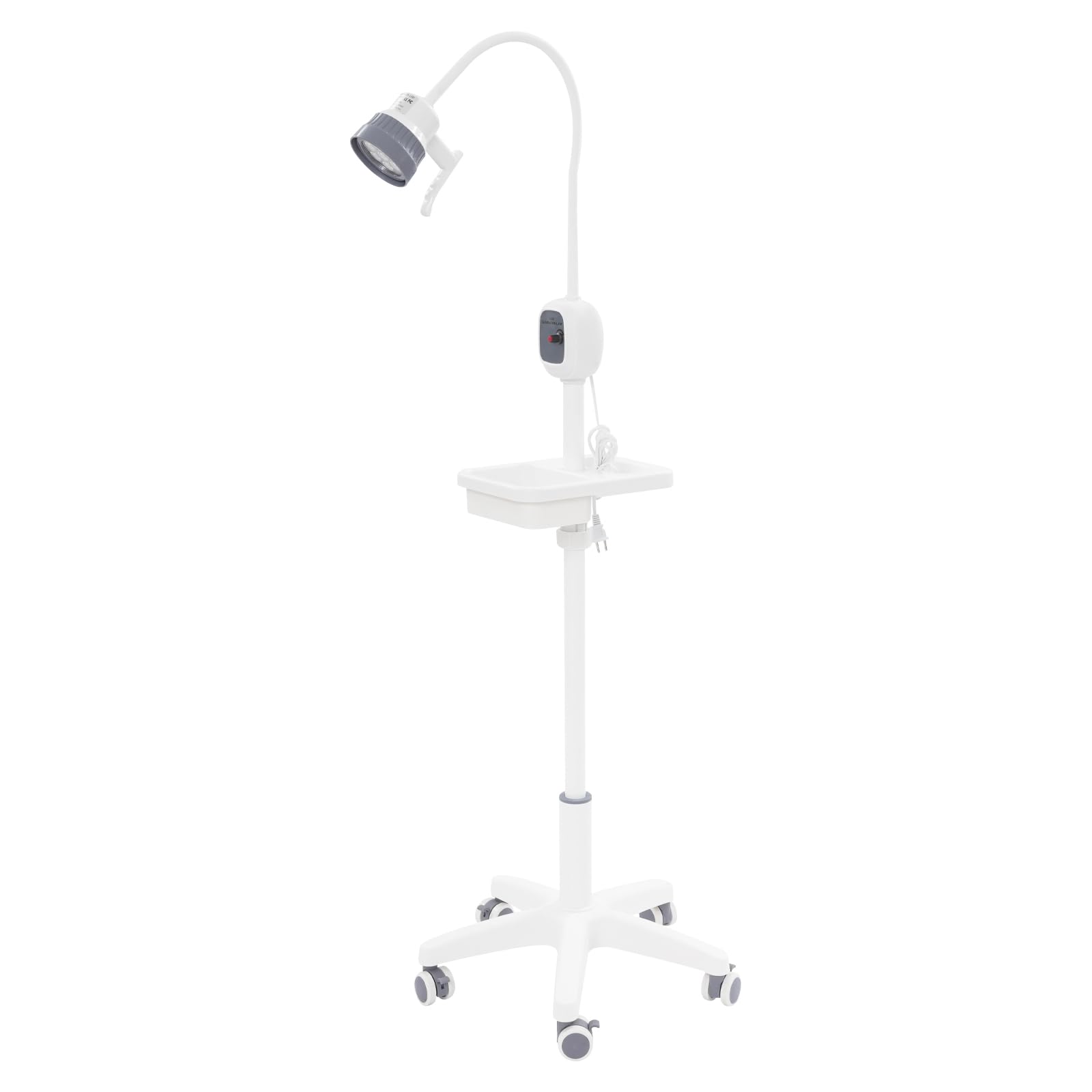 Surgical Examination Light Lamp 12W Floor Stand Type Medical Exam Lamp, w/Universal Wheels, for Outpatient Medical Examinations (Adjustable Light+Handle Box)