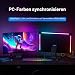 Lumtang 24 Zoll PC Monitor Hintergrundbeleuchtung,RGBIC LED-Lichtstreifen synchron mit Bildschirmfarbe und Musik für Spiele, Filme usw., einfach zu verwenden ohne Kamera, Softwaresteuerung