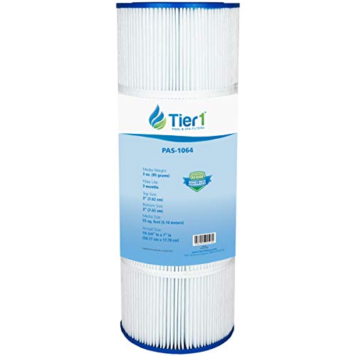 Tier1 Pool & Spa Filter Cartridge | Replacement For Hayward Cx550Re, Easyclear C550, Filbur Fc-1245, Pleatco Pa55, C-7455 And More | 55 Sq Ft Pleated Fabric Filter Media #TOP17