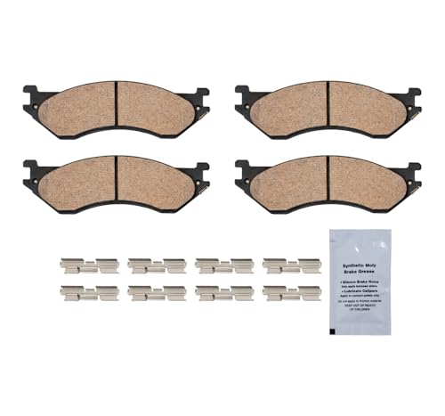 Image of HUSCH D702 Front Ceramic Brake Pads Kit Fit For Ford Expedition 1997-2002, For F-150 1999-2003, For F-150 Heritage 2004, For F-250 1997-1999, For Lincoln Navigator 1998-2002