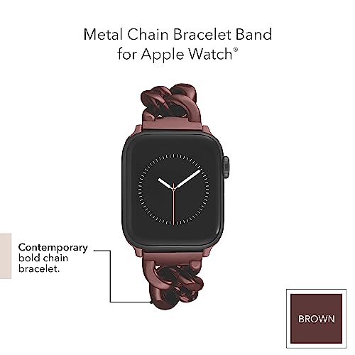 Image of Anne Klein Fashion Chain Bracelet for Apple Watch, Secure, Adjustable, Apple Watch Replacement Band, Fits Most Wrists