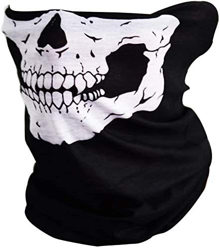 CIKIShield Couples Seamless Skull Face Tube Black (3pcs-Color Set-N)