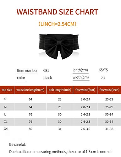 Yalemei Women Cute Bow Wide Elastic Waist Belt - Adorable Dress Accessory (Xl) #TOP5