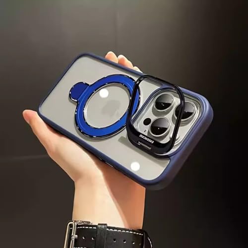 iPhone 15 Pro Max �p �P�[�X MagSafe�ɑΉ� ������� �ϏՌ� �B���J�����X�^���h ���� ���ϖh�~ �ϋv�� ���^ �y�� �S�ʕی� �X�}�z�P�[�X 15 Pro Max�p �X�^���h�@�\�g���b�v�z�[���t��