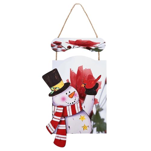 Image de bonhomme de neige en bois pour salon et décoration murale festive de Noël