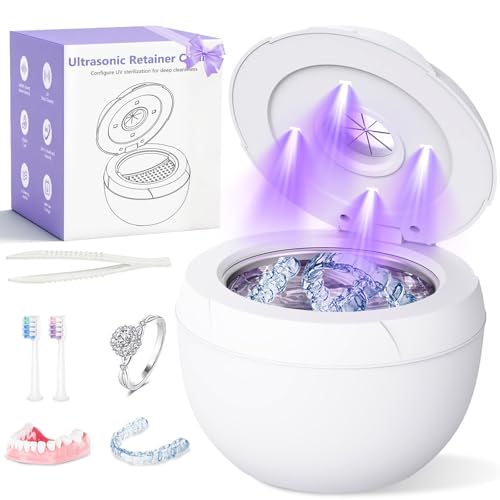 Ultrasonic Retainer Cleaner 45kHz 4 Modes 200ml