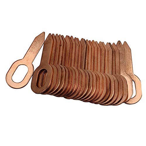 50 Pcs/Set 55.5Mm Copper Coated Stainless Steel Dent Puller Rings For Spot Welding Car Body Panel Pulling Washer Tool #TOP2