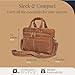 Luxorro Full-Grain Leather Briefcases for Men, Fits 15.6