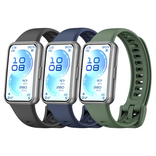 ExtraFortunato �X�g���b�v Huawei Band 11/11Pro�Ή� �\�t�g�V���R�������p�o���h �j�����p, One Size, �V���R�[��, �W�F���X�g�[���Ȃ�