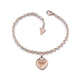 Couleur or rose Guess UBB28026-L Ladies Follow My Charm Bracelet