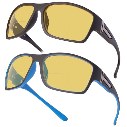 ZERPEET Bifocal Reading Glasses for Men Night Driving Glasses 2