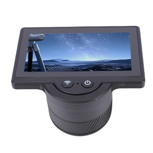 LICAEVEY WiFi Electronic Eyepiece Camera, 1080P Video Recording Digital Telescope Camera Eyepiece with 4.3in Display, for Astrophotography Bird Watching