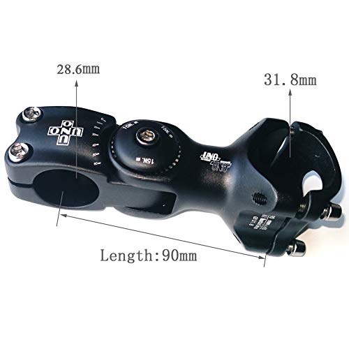 Fomtor 31.8Mm Adjustable Stem 90Mm 0~60 Degree Uno 31.8Mm Mtb Adjustable Handlebar Stem For Most Mountain Bike Road Bike (Fit For 1.25'' Handlebar) #TOP1
